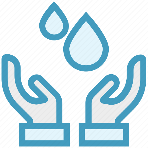 Care, droplet, giving, hands support, safe, support, water drops icon - Download on Iconfinder