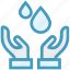 care, droplet, giving, hands support, safe, support, water drops 