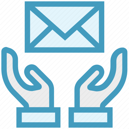 Care, envelope, giving, hands support, letter, safe, support icon - Download on Iconfinder