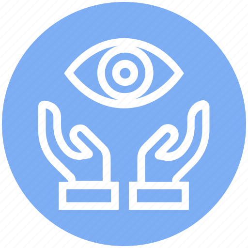 Care, eye, giving, hands support, safe, support, view icon - Download on Iconfinder