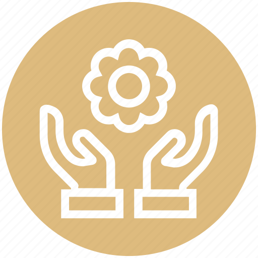Care, flower, giving, hands support, plant, safe, support icon - Download on Iconfinder