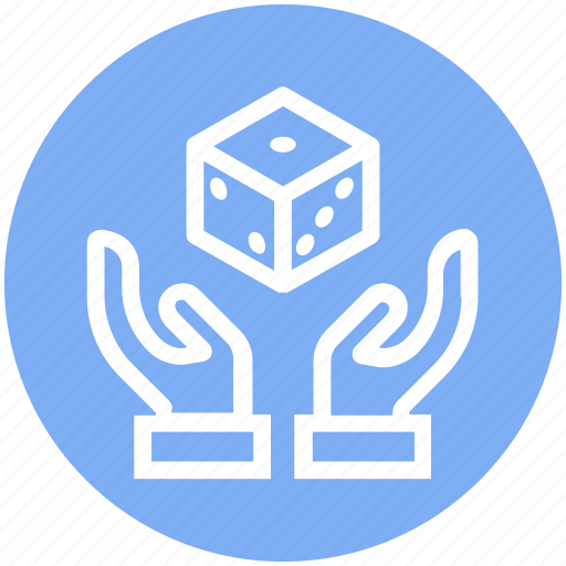 Care, dice, gambling, giving, hands support, safe, support icon - Download on Iconfinder