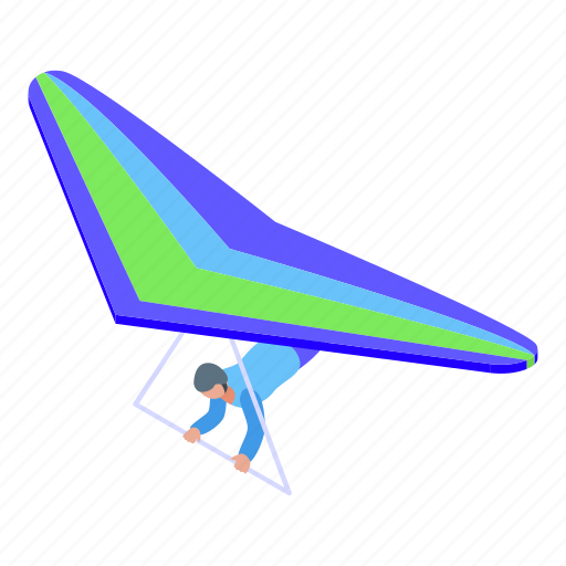 Amateur, paraglider, isometric icon - Download on Iconfinder