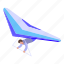 professional, paraglider, isometric 