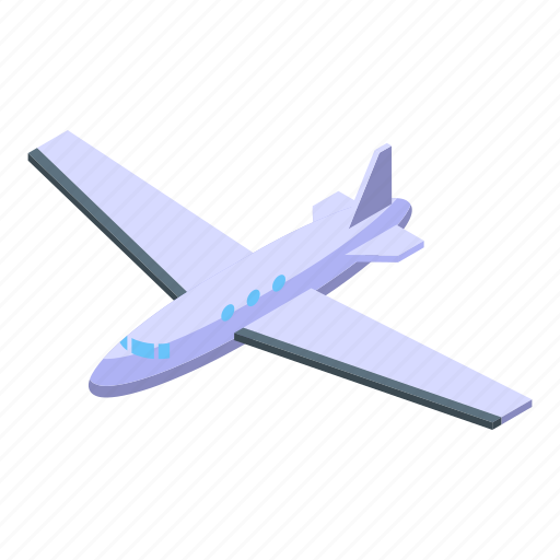 Airplane, isometric, plane icon - Download on Iconfinder