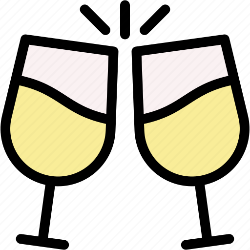 Champagne, celebration, open, wine, glass, white, drink icon - Download on Iconfinder