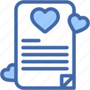 love, letter, heart, and, romance, message, note