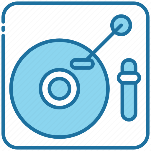 Turntable, vinyl, music, player, instrument, multimedia icon - Download on Iconfinder