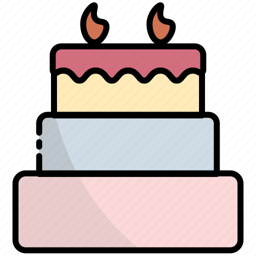 Cake, dessert, birthday, celebration, sweet, food, party icon - Download on Iconfinder