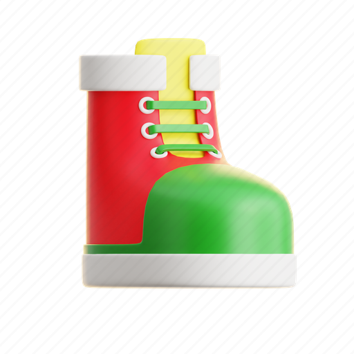 Chirstmas, boots, winter, shoe, xmas, sport, snow 3D illustration - Download on Iconfinder