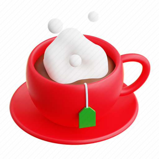 Hot, drink, cold, glass, ice, cup, dessert 3D illustration - Download on Iconfinder