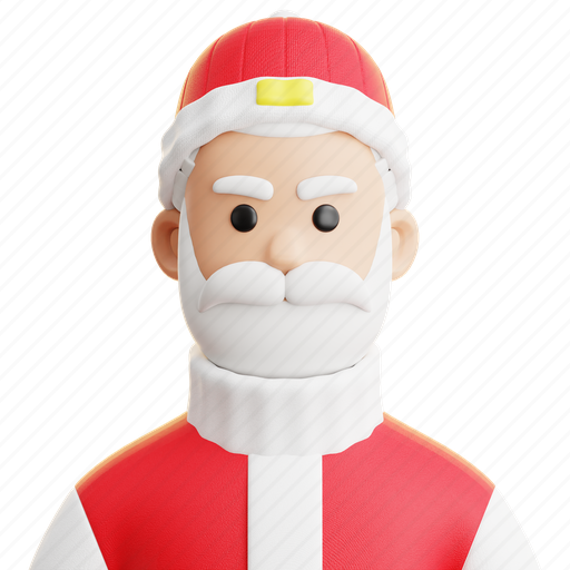 Santa, claus, christmas, winter, gift, box, present 3D illustration - Download on Iconfinder