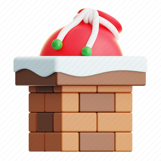Santa, gift, box, christmas, xmas, package, winter 3D illustration - Download on Iconfinder