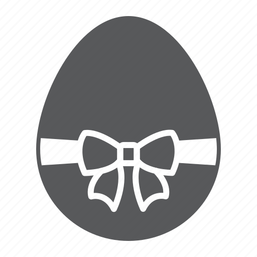 Easter, egg, ribbon, present, decorative, bow, happy icon - Download on Iconfinder