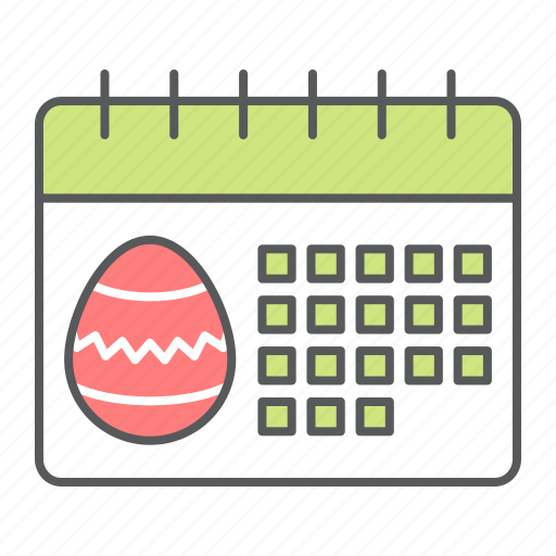 Easter, calendar, holiday, egg, celebration, date, happy icon - Download on Iconfinder