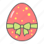 easter, egg, ribbon, present, decorative, bow, happy 