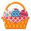 easter, celebration, holiday, happy, creative, festive, party, egg, basket 