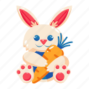 easter, celebration, holiday, happy, spring, festive, party, rabbit, carrot