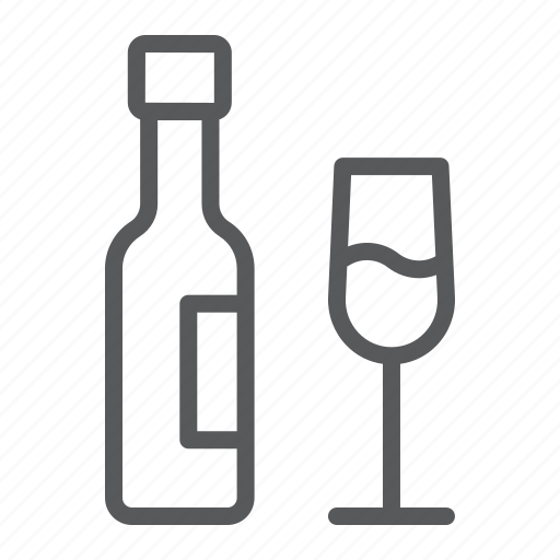 Alcohol, bottle, champagne, drink, glass, restaurant, wine icon - Download on Iconfinder
