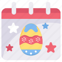 calendar, celebration, day, easter, egg, event, festival