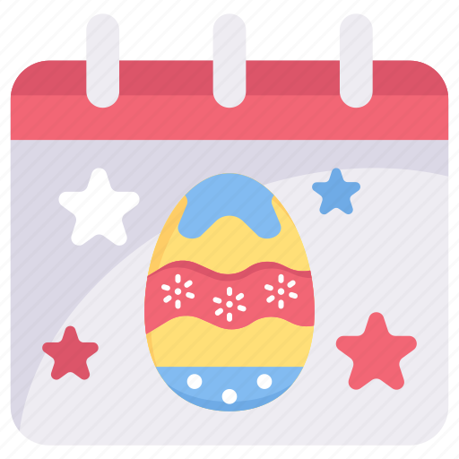 Calendar, celebration, day, easter, egg, event, festival icon - Download on Iconfinder