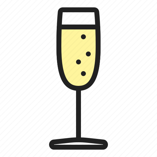 Newyear, celebration, party, glass, drink, champagne, alcohol icon - Download on Iconfinder
