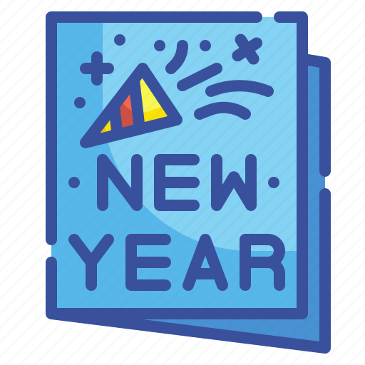 Card, new, year, greeting, invite, message, celebration icon - Download on Iconfinder