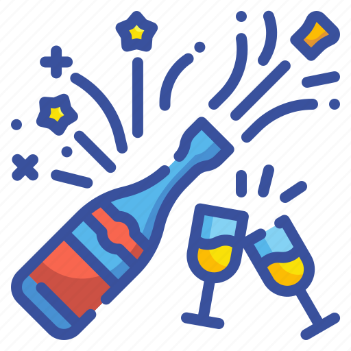 Champagne, party, alcoholic, drinks, celebration, beverages, bottle icon - Download on Iconfinder
