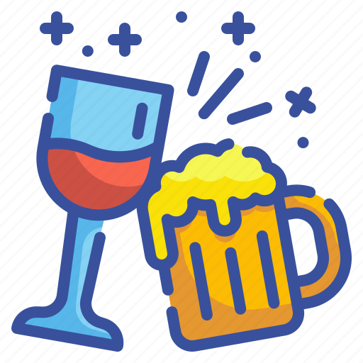 Drinking, beer, beverage, wine, glass, celebration, party icon - Download on Iconfinder