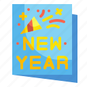 card, new, year, greeting, invite, message, celebration