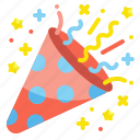 confetti, party, happy, new, year, birthday, celebrate