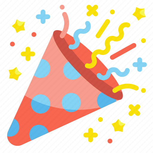 Confetti, party, happy, new, year, birthday, celebrate icon