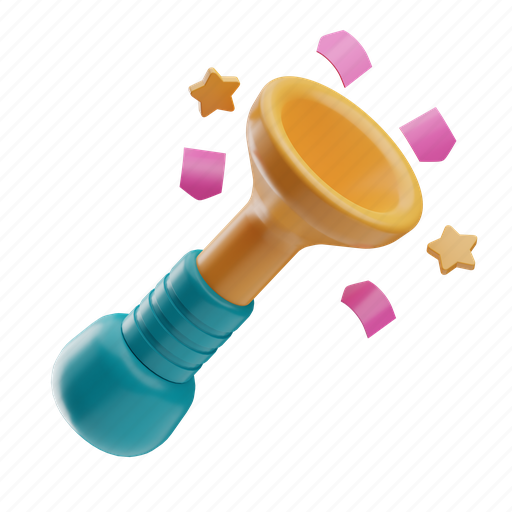Trumpet, party 3D illustration - Download on Iconfinder