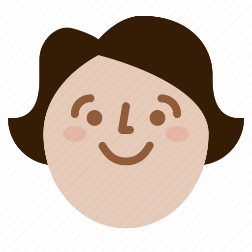 Face, female, girl, smile icon - Download on Iconfinder