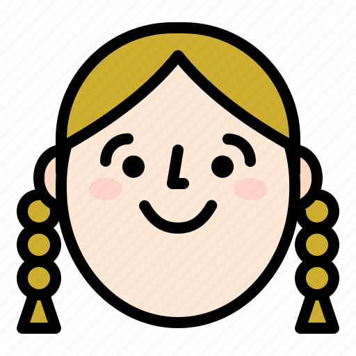 Avatar, face, girl, happy icon - Download on Iconfinder
