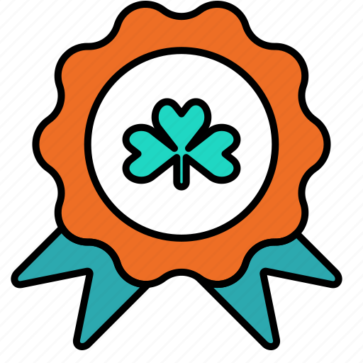 Badge, award, medal, shamrock icon - Download on Iconfinder