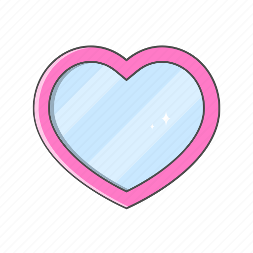 Love, love shape, magic mirror, mirror, valentine day icon - Download on Iconfinder