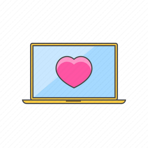 Dating, laptop, love, online, valentine day icon - Download on Iconfinder