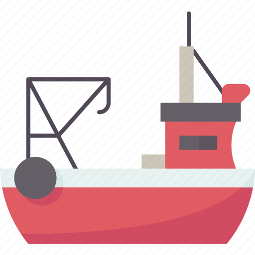 Boat, fishing, vessel, fisherman, industrial icon - Download on Iconfinder