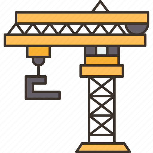 Crane, lifting, machinery, dock, industry icon - Download on Iconfinder