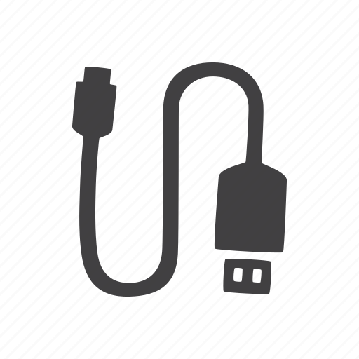 Cable, glyphs, ui, usb icon - Download on Iconfinder