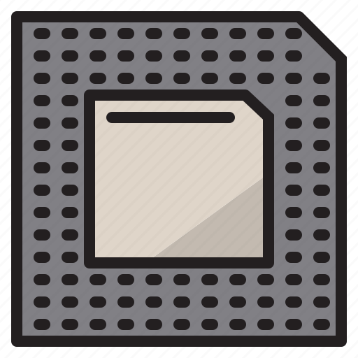 Microchip, processor, computer, technology icon - Download on Iconfinder