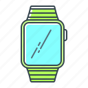 apple, clock, device, digital, iwatch, smart watch, watch