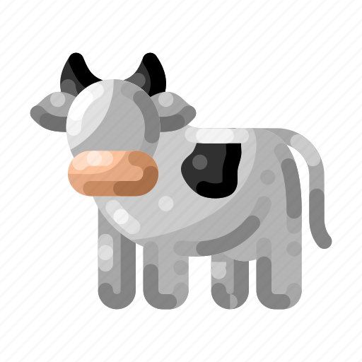 Cow, cattle, livestock, farm animal, mammal, beef, grazing icon - Download on Iconfinder