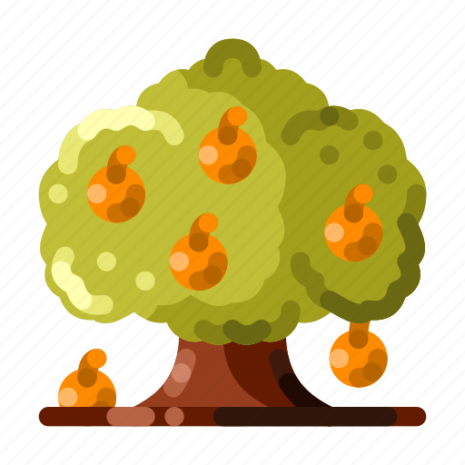Fruit tree, orchard, oranges, harvest, agriculture, fruits, nature icon - Download on Iconfinder
