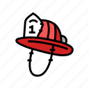 firefighter, hat, cap, female, fashion, panama