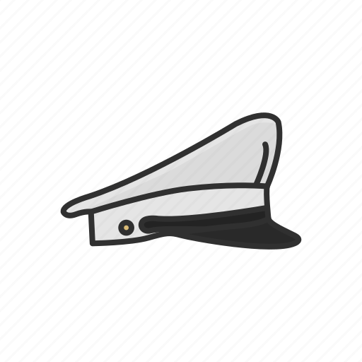 Barracks cover, cap, captain hat, fashion, forage cap, hat, officer hat icon - Download on Iconfinder