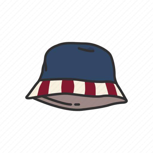 Bucket hat, cap, fashion, fishing hat, hat, session hat icon