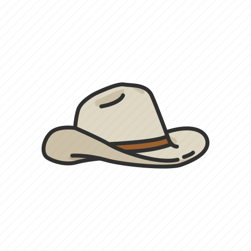 American cowboy, cap, cowboy hat, felt hat, hat, hogh crowned hat icon - Download on Iconfinder