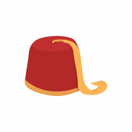 Cap, fez, fez hat, hat, red felt hat, tarboosh icon - Download on Iconfinder